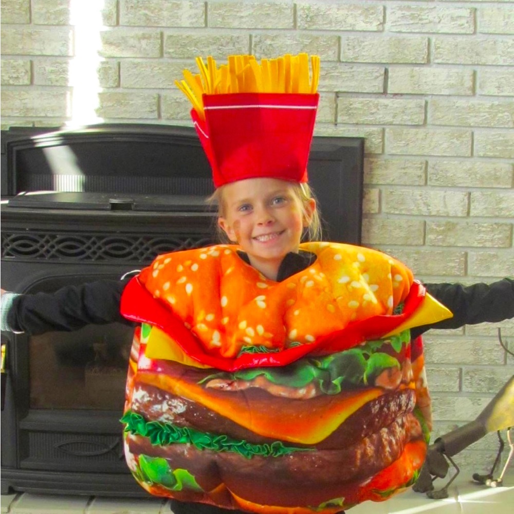 Halloween Costume Burger & Fries Fastfood LIKE NEW!
